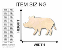 Load image into Gallery viewer, Unfinished Wooden Boar Pig Shape - Animal - Craft - up to 24&quot; DIY-24 Hour Crafts
