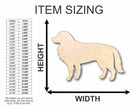 Unfinished Wooden Border Collie Dog Shape - Animal - Pet - Craft - up to 24" DIY-24 Hour Crafts