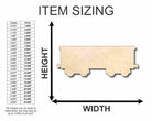 Unfinished Wooden Boxcar Train Shape - Craft - up to 24" DIY-24 Hour Crafts