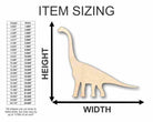 Unfinished Wooden Brachiosaurus Shape - Dinosaur - Craft - up to 24" DIY-24 Hour Crafts