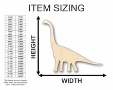 Load image into Gallery viewer, Unfinished Wooden Brachiosaurus Shape - Dinosaur - Craft - up to 24&quot; DIY-24 Hour Crafts
