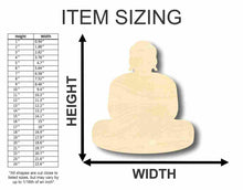 Load image into Gallery viewer, Unfinished Wooden Buddha Shape - Religion - Craft- up to 24&quot; DIY-24 Hour Crafts
