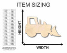 Unfinished Wooden Bulldozer Shape - Craft - up to 24" DIY-24 Hour Crafts