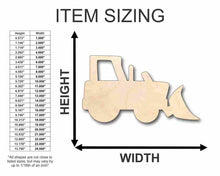 Load image into Gallery viewer, Unfinished Wooden Bulldozer Shape - Craft - up to 24&quot; DIY-24 Hour Crafts
