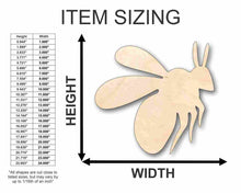 Load image into Gallery viewer, Unfinished Wooden Bumble Bee Shape -Insect - Animal - Wildlife - Craft - up to 24&quot; DIY-24 Hour Crafts
