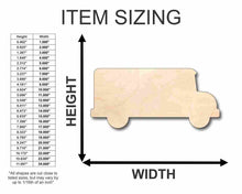 Load image into Gallery viewer, Unfinished Wooden Bus Shape - Craft - up to 24&quot; DIY-24 Hour Crafts
