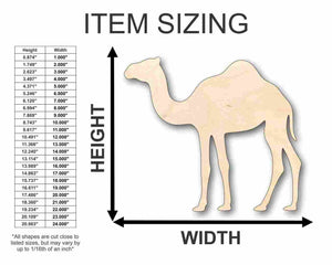 Unfinished Wooden Camel Shape - Animal - Craft - up to 24" DIY-24 Hour Crafts