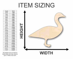 Unfinished Wooden Canadian Goose Shape - Animal - Wildlife - Craft - up to 24" DIY-24 Hour Crafts