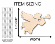 Load image into Gallery viewer, Unfinished Wooden Angel Shape - Heaven - Christmas - Craft - up to 24&quot; DIY-24 Hour Crafts
