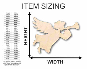 Unfinished Wooden Angel Shape - Heaven - Christmas - Craft - up to 24" DIY-24 Hour Crafts
