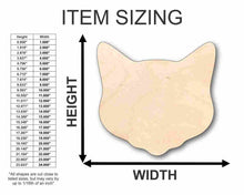 Load image into Gallery viewer, Unfinished Wooden Cat Head Shape - Animal - Pet - Craft - up to 24&quot; DIY-24 Hour Crafts
