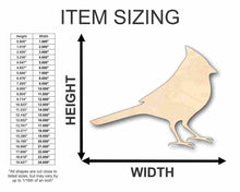 Load image into Gallery viewer, Unfinished Wooden Cardinal Shape - Animal - Wildlife - Craft - up to 24&quot; DIY-24 Hour Crafts
