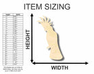 Unfinished Wooden Cockatoo Shape - Animal - Wildlife - Pet - Craft - up to 24" DIY-24 Hour Crafts