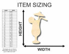 Unfinished Wooden Cocktail Shape - Bar - Craft - up to 24" DIY-24 Hour Crafts