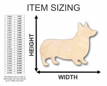 Load image into Gallery viewer, Unfinished Wooden Corgi Dog Shape - Animal - Pet - Craft - up to 24&quot; DIY-24 Hour Crafts
