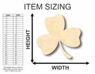 Unfinished Wooden Shamrock Shape - St Patrick's - Craft - up to 24" DIY-24 Hour Crafts
