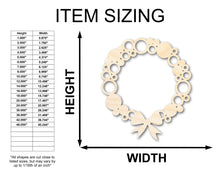 Load image into Gallery viewer, Unfinished Wood Bulb Wreath Shape - Craft - up to 36&quot;
