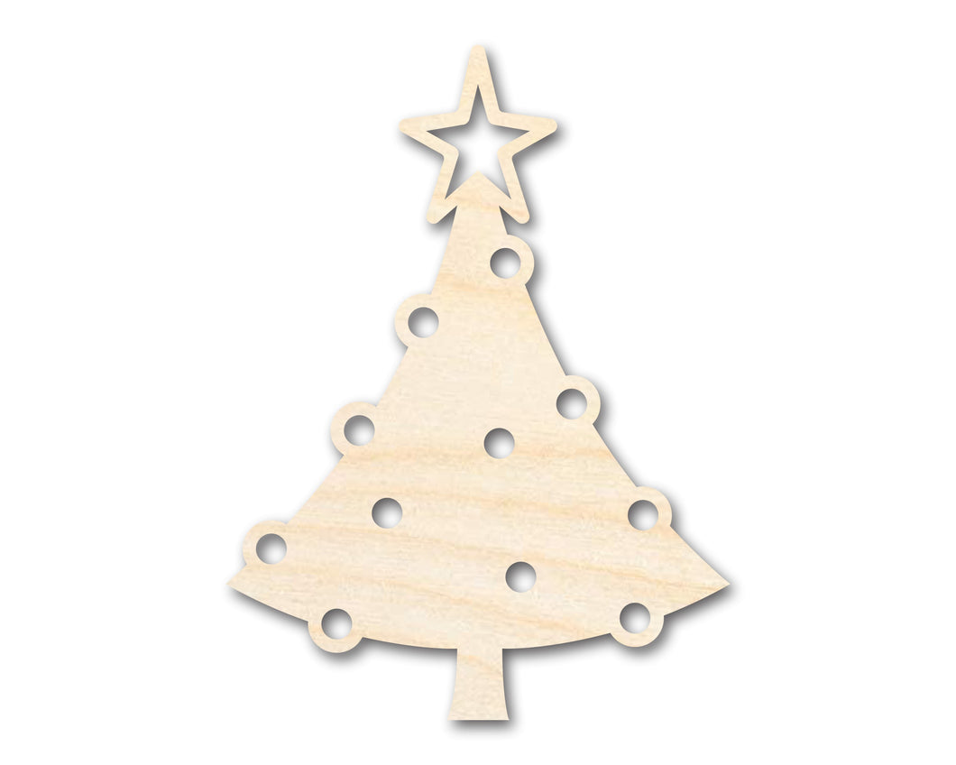 Unfinished Wood Christmas Tree Shape - Craft - up to 36