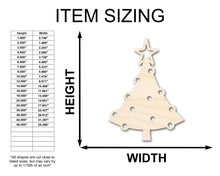 Load image into Gallery viewer, Unfinished Wood Christmas Tree Shape - Craft - up to 36&quot; DIY
