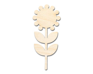 Unfinished Wood Folk Sunflower Shape - Flower Craft - up to 36" DIY