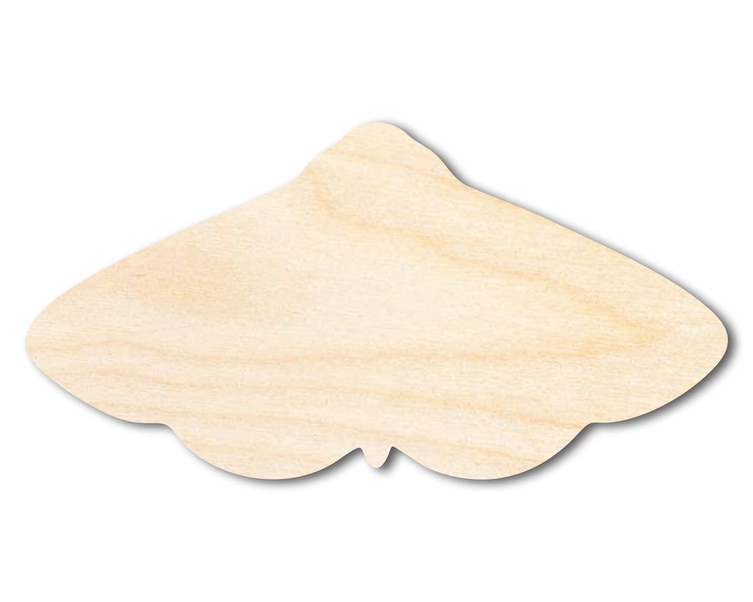 Unfinished Wood Moth Silhouette Shape - Craft - up to 46