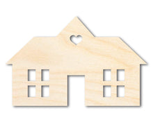 Load image into Gallery viewer, Unfinished Wood House Silhouette Shape - Craft - up to 36&quot;
