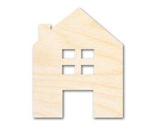 Load image into Gallery viewer, Unfinished Wood House Silhouette Shape - Craft - up to 36&quot;

