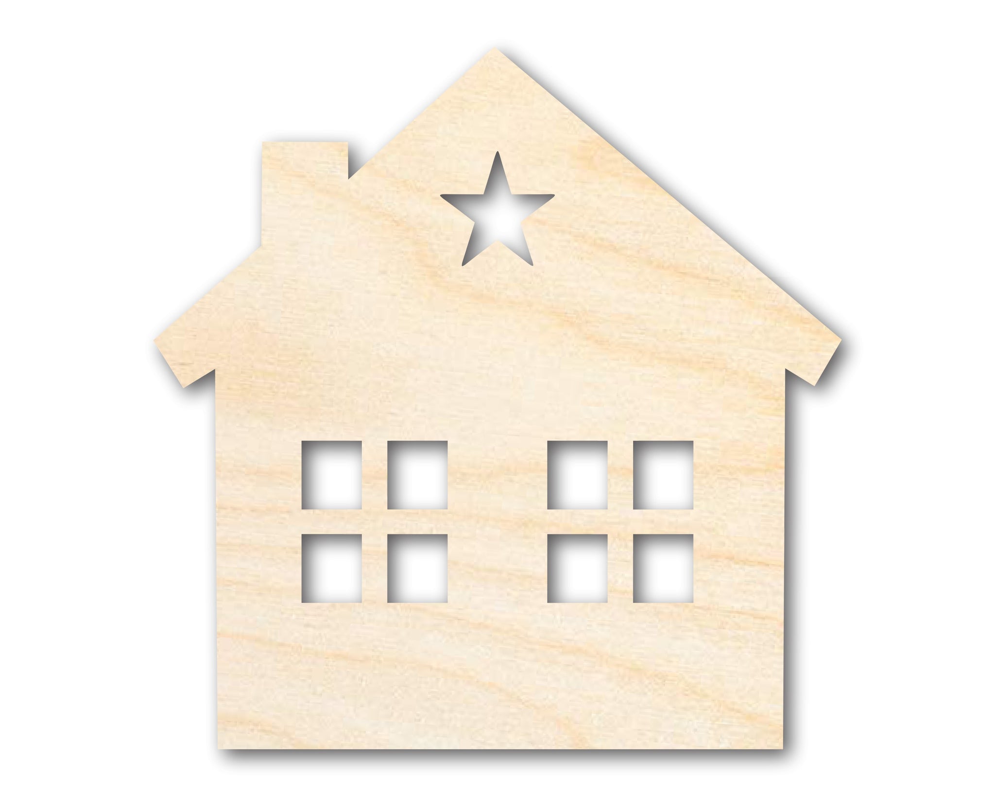 45pcs wooden house cutout Wooden wooden houses for crafts Wood