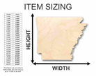 Unfinished Wooden Arkansas Shape - State - Craft - up to 24" DIY-24 Hour Crafts