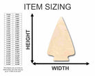 Unfinished Wooden Arrowhead Shape - Craft - up to 24" DIY-24 Hour Crafts