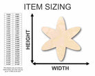 Unfinished Wooden Asterisk Symbol - Craft - up to 24" DIY-24 Hour Crafts