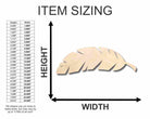 Unfinished Wooden Banana Leaf Shape - Craft - up to 24" DIY-24 Hour Crafts