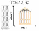 Unfinished Wooden Birdcage Shape - Craft - up to 24" DIY-24 Hour Crafts