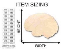 Load image into Gallery viewer, Unfinished Wooden Brain Shape - Science - Craft - up to 24&quot; DIY-24 Hour Crafts
