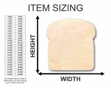 Load image into Gallery viewer, Unfinished Wooden Bread Shape - Food - Craft - up to 24&quot; DIY-24 Hour Crafts
