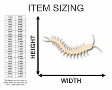 Load image into Gallery viewer, Unfinished Wooden Centipede Shape - Insect - Wildlife - Craft - up to 24&quot; DIY-24 Hour Crafts
