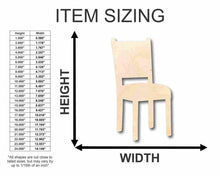 Load image into Gallery viewer, Unfinished Wooden Chair Shape - Craft - up to 24&quot; DIY-24 Hour Crafts
