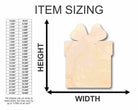 Unfinished Wooden Present Gift Shape - Christmas - Birthday - Craft - up to 24" DIY-24 Hour Crafts