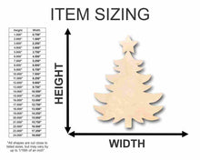 Load image into Gallery viewer, Unfinished Wooden Christmas Tree Shape - Craft - up to 24&quot; DIY-24 Hour Crafts
