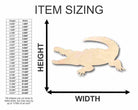 Unfinished Wooden Crocodile Shape - Animal - Craft - up to 24" DIY-24 Hour Crafts