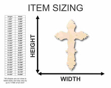 Load image into Gallery viewer, Unfinished Wooden Catholic Cross Shape - Easter - Christian - Craft - up to 24&quot; DIY-24 Hour Crafts
