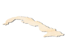Load image into Gallery viewer, Unfinished Wood Cuba Country Shape - Caribbean Craft - up to 36&quot; DIY
