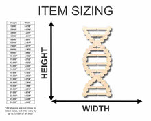 Load image into Gallery viewer, Unfinished Wooden DNA Shape - Biology - Craft - up to 24&quot; DIY-24 Hour Crafts
