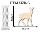 Unfinished Wooden Deer Shape - Animal - Craft - up to 24" DIY-24 Hour Crafts