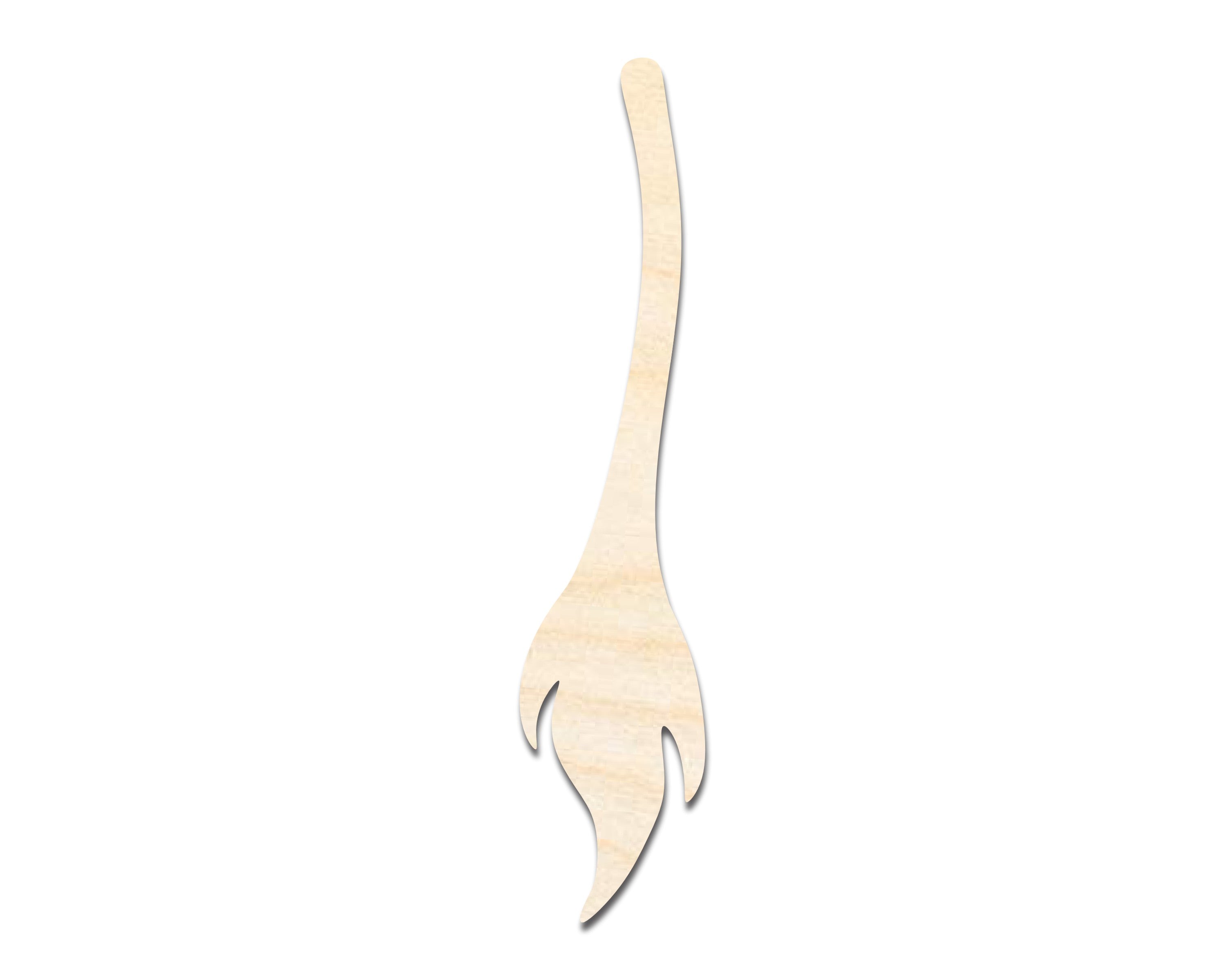 Unfinished Wood Donkey Tail Shape - Craft - up to 36
