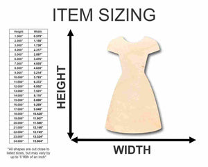 Unfinished Wooden Dress Shape - Craft - up to 24" DIY-24 Hour Crafts