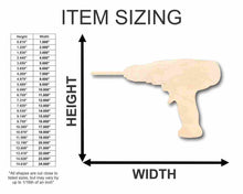 Load image into Gallery viewer, Unfinished Wooden Drill Shape - Tool - Craft - up to 24&quot; DIY-24 Hour Crafts
