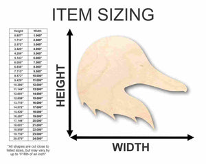 Unfinished Wooden Duck Head Shape - Animal - Wildlife - Craft - up to 24" DIY-24 Hour Crafts