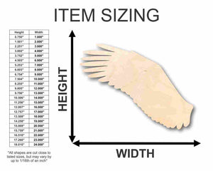 Unfinished Wooden Eagle Wing Shape - Animal - Wildlife - Craft - up to 24" DIY-24 Hour Crafts