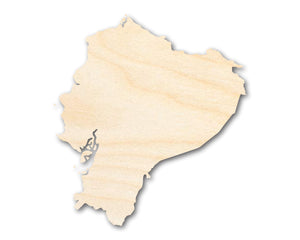 Unfinished Wood Ecuador Shape - Craft - up to 36"